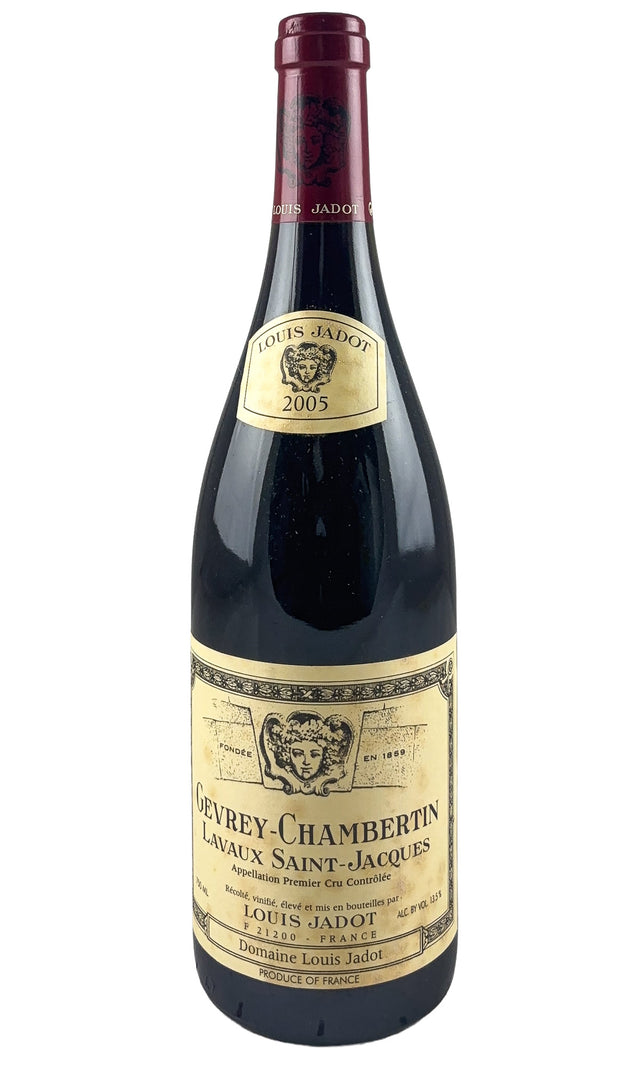 Bottle of Louis Jadot, Gevrey Chambertin Lavaux Saint Jacques, 2005 - Red Wine - Flatiron Wines & Spirits - New York