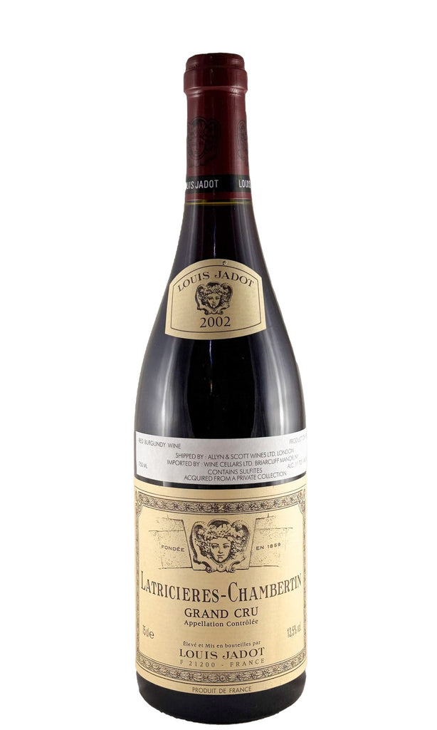 Bottle of Louis Jadot, Latricieres Chambertin Grand Cru, 2002 - Red Wine - Flatiron Wines & Spirits - New York