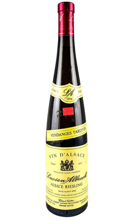 Bottle of Lucien Albrecht, Riesling Vendange Tardive, 1994 - White Wine - Flatiron Wines & Spirits - New York