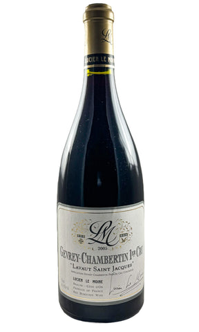 Bottle of Lucien Le Moine, Gevrey Chambertin 1er Cru Lavaux Saint Jacques, 2005 - Red Wine - Flatiron Wines & Spirits - New York