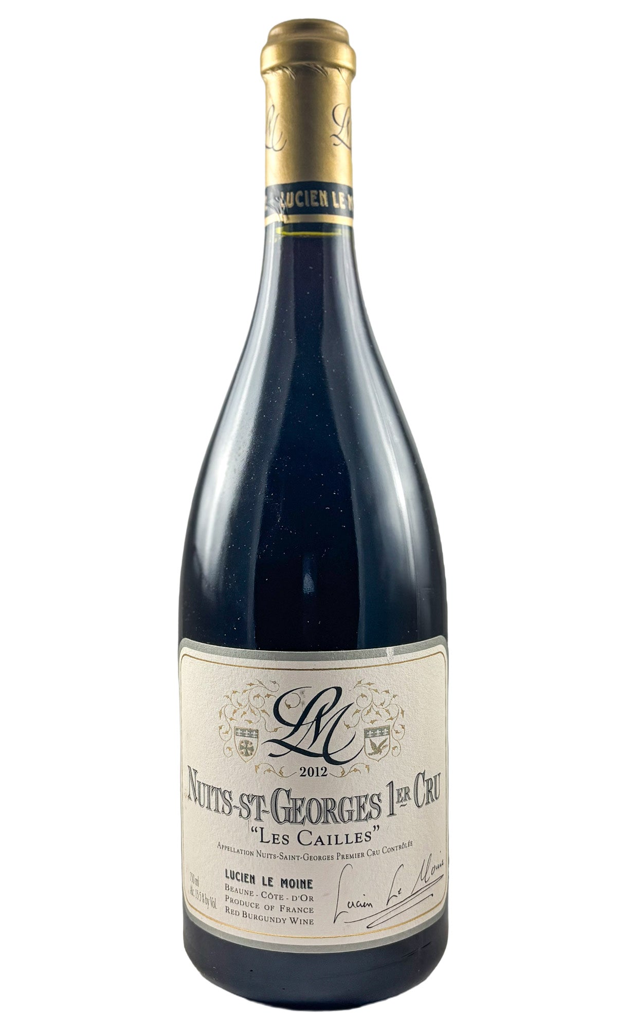 Bottle of Lucien Le Moine, Nuit-Saint-Georges 1er cru Les Cailles, 2012 - Red Wine - Flatiron Wines & Spirits - New York