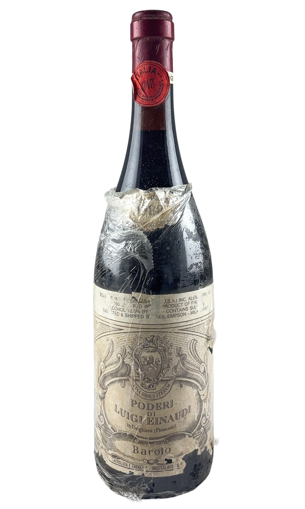 Bottle of Luigi Einaudi, Barolo, 1988 - Red Wine - Flatiron Wines & Spirits - New York