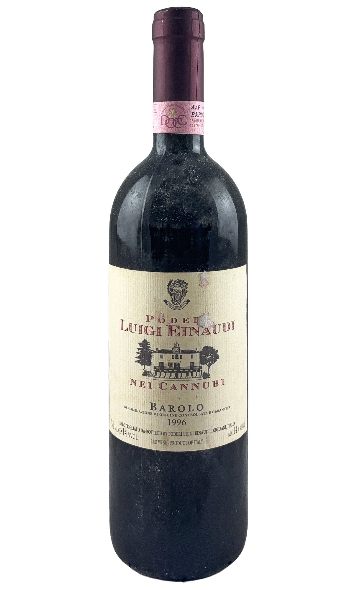Bottle of Luigi Einaudi, Barolo Cannubi, 1996 - Red Wine - Flatiron Wines & Spirits - New York