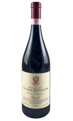 Bottle of Luigi Einaudi, Barolo Vigna Costa Grimaldi, 2004 - Red Wine - Flatiron Wines & Spirits - New York