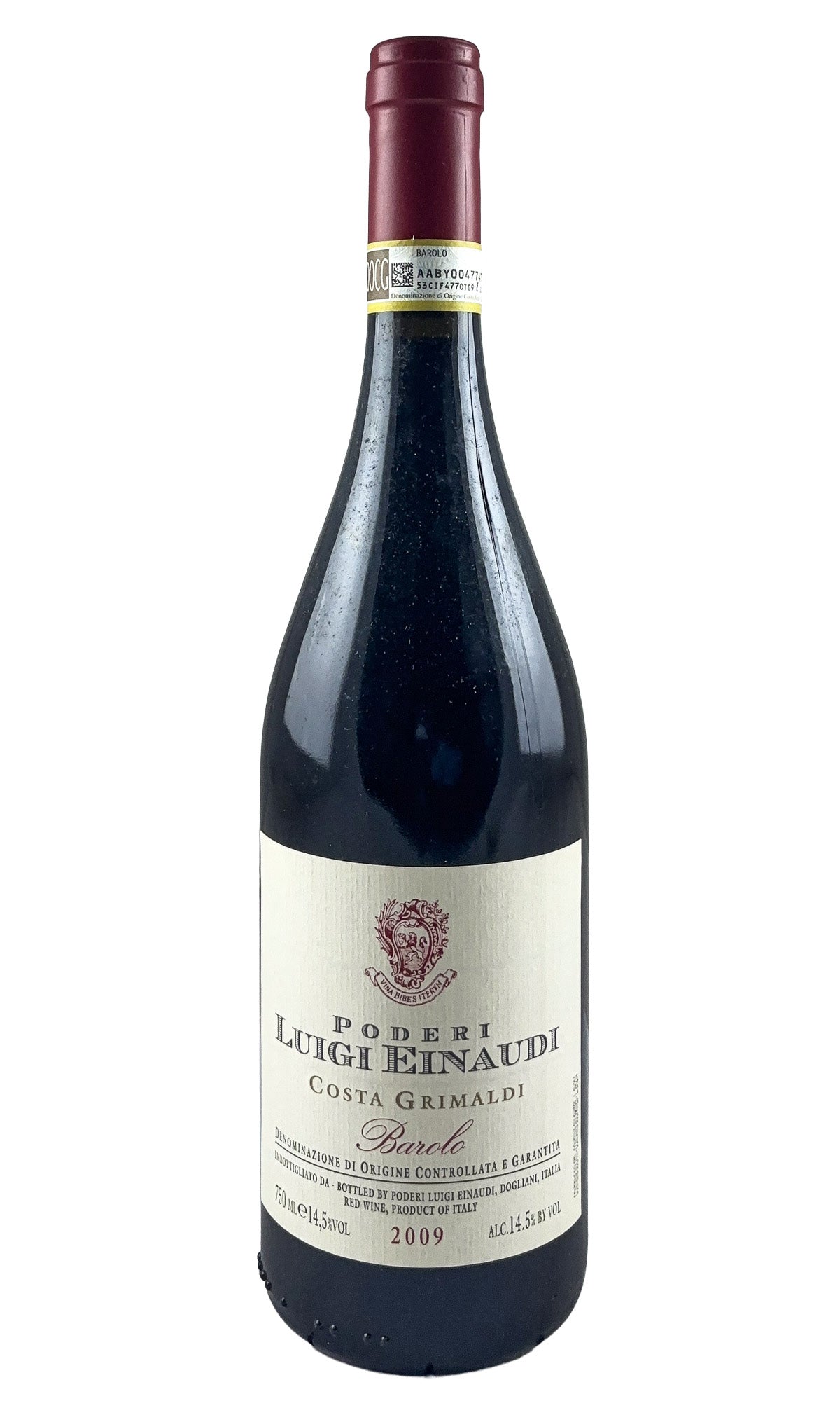 Bottle of Luigi Einaudi, Barolo Vigna Costa Grimaldi, 2009 - Red Wine - Flatiron Wines & Spirits - New York