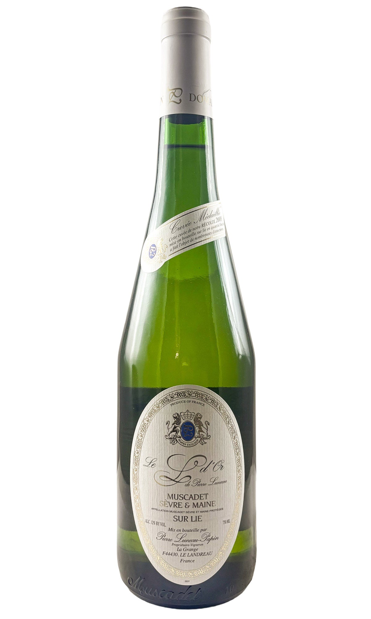 Bottle of Luneau-Papin, Muscadet Sèvre-et-Maine L D'Or, 2008 - White Wine - Flatiron Wines & Spirits - New York
