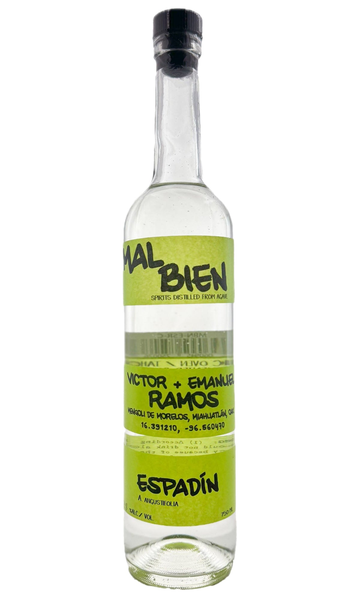Bottle of Mal Bien, Espadin Mezcal (Victor + Emmanuel Ramos), NV - Spirit - Flatiron Wines & Spirits - New York