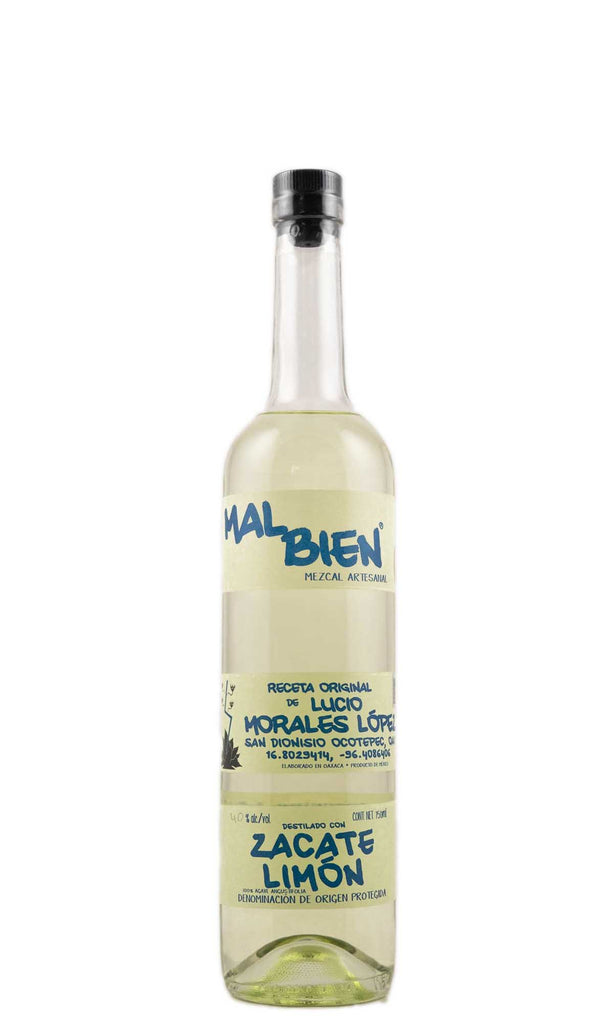 Bottle of Mal Bien, Zacate Limon (Lemongrass) Mezcal Artesanal, NV - Spirit - Flatiron Wines & Spirits - New York