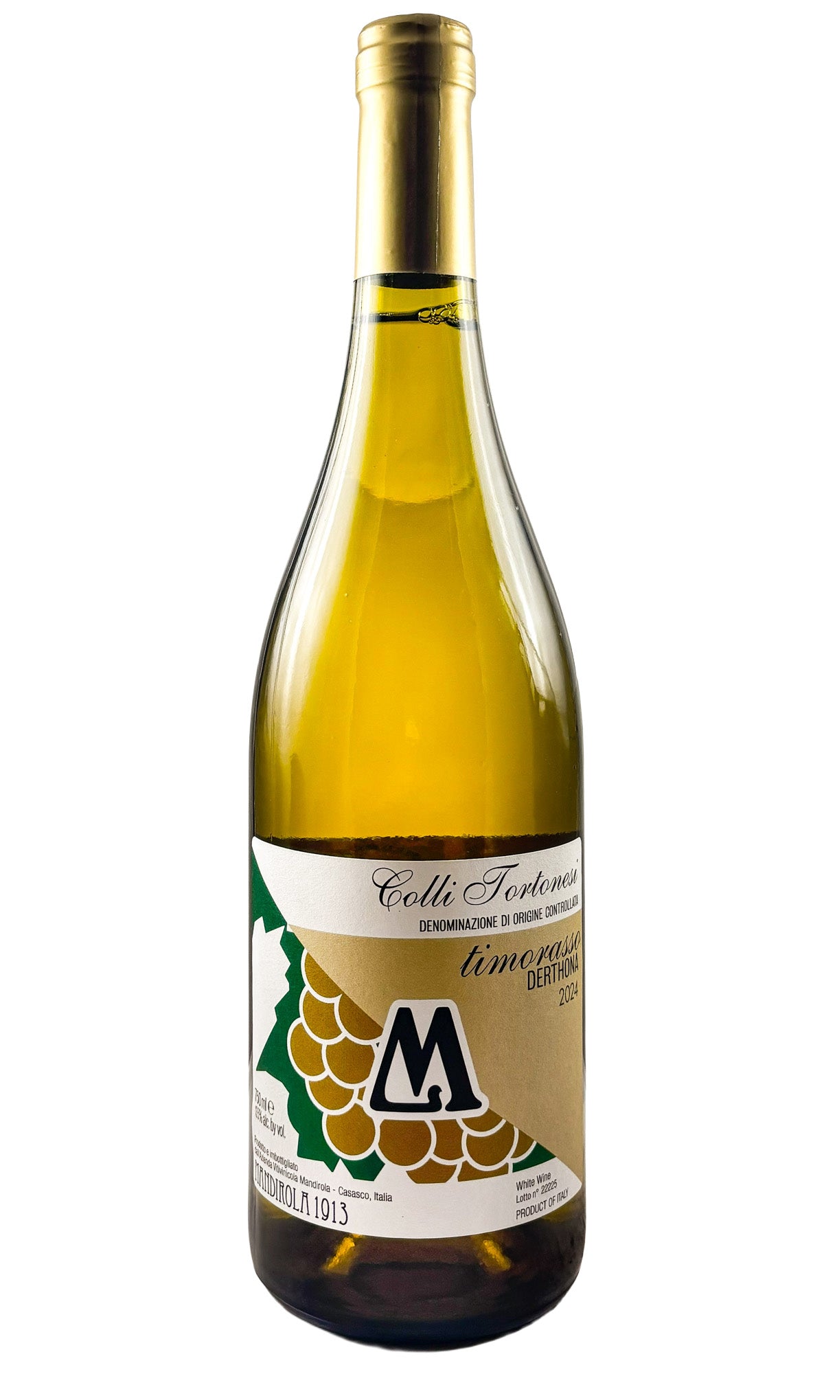 Bottle of Mandirola 1913, Colli Tortonesi Derthona Timorasso, 2024 - White Wine - Flatiron Wines & Spirits - New York