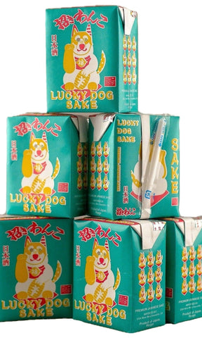 Bottle of Maneki Wanko, Genshu Sake 'Lucky Dog' Tetra Pak, NV (180ml) - Sake - Flatiron Wines & Spirits - New York