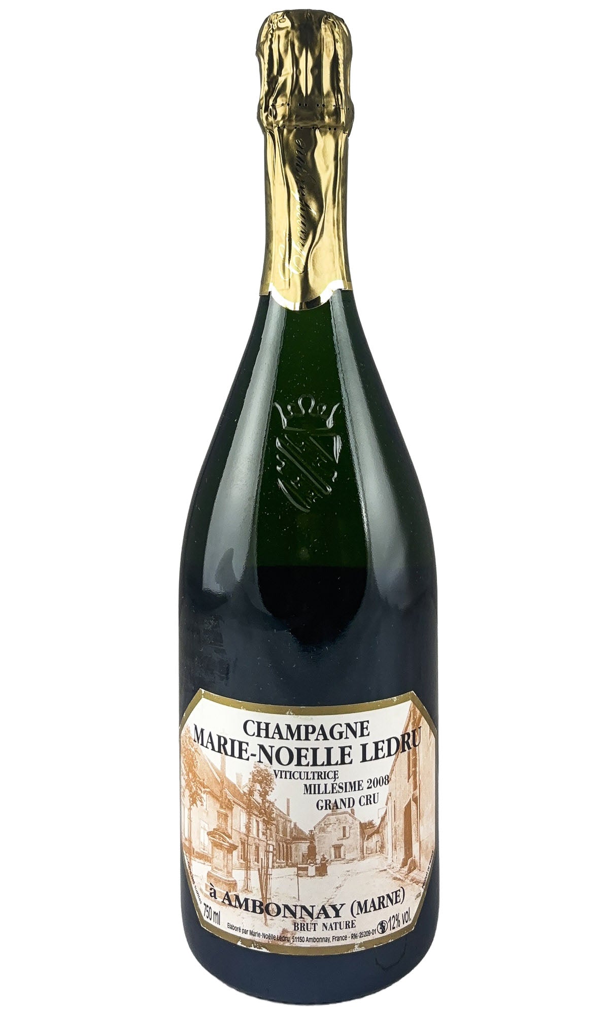 Bottle of Marie-Noelle LeDru, Champagne Grand Cru Brut Nature, 2008 - Sparkling Wine - Flatiron Wines & Spirits - New York