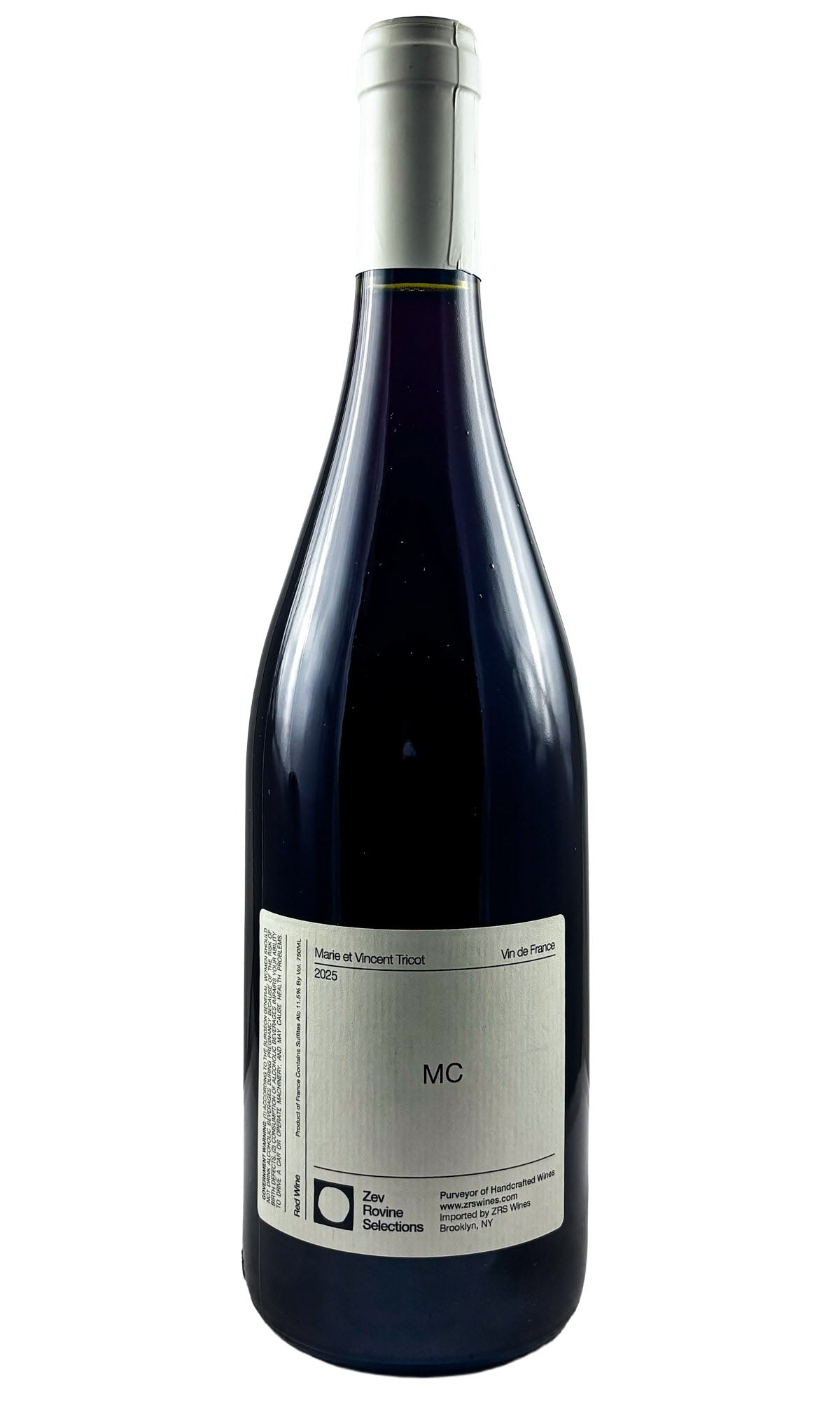 Bottle of Marie et Vincent Tricot, MC VDF Red, 2025 - Red Wine - Flatiron Wines & Spirits - New York