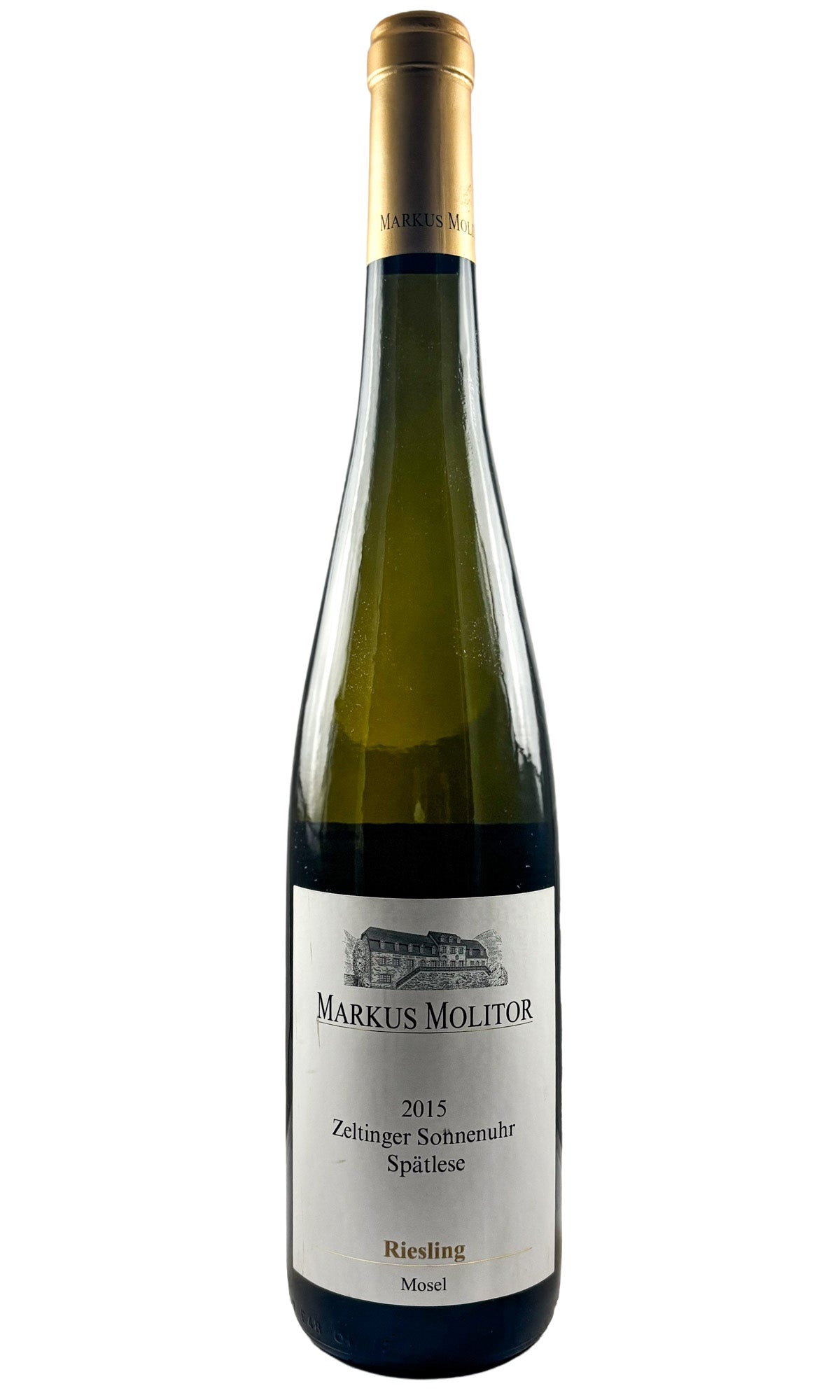 Bottle of Markus Molitor, Riesling Spatlese Goldkapsel Zeltinger Sonnenuhr, 2015 - White Wine - Flatiron Wines & Spirits - New York