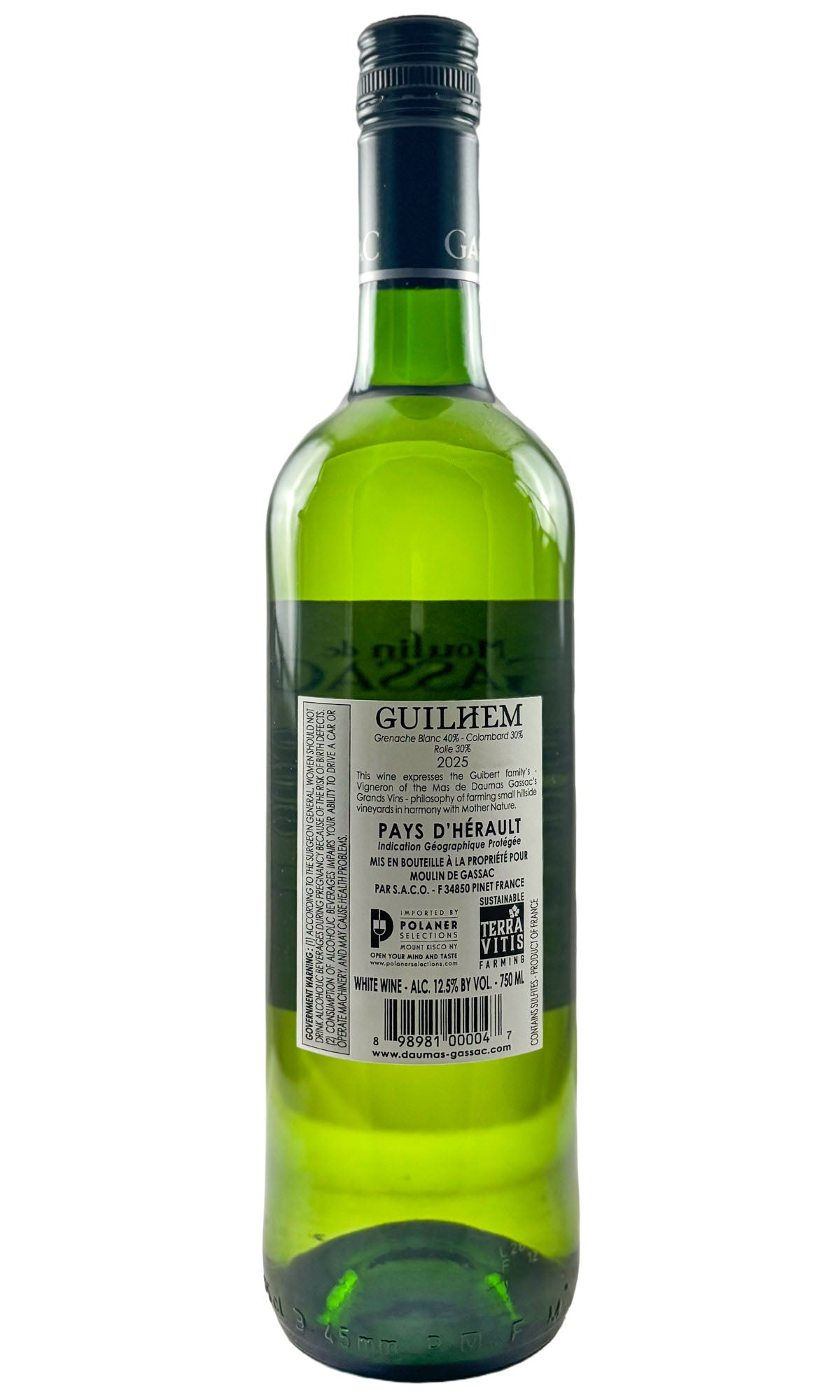 Mas de Daumas Gassac, Guilhem Moulin de Gassac Blanc, 2025