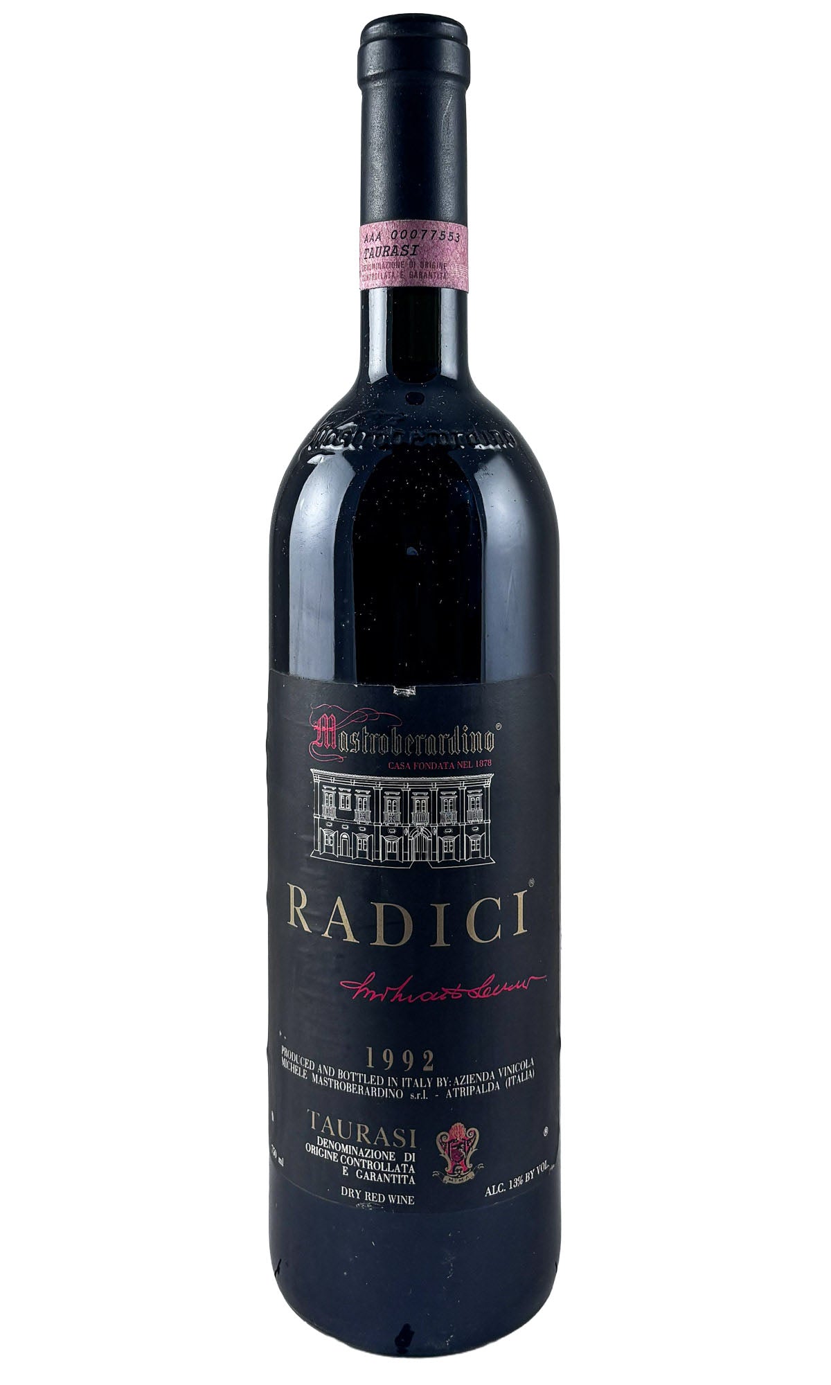 Bottle of Mastroberardino, Taurasi Radici, 1992 - Red Wine - Flatiron Wines & Spirits - New York