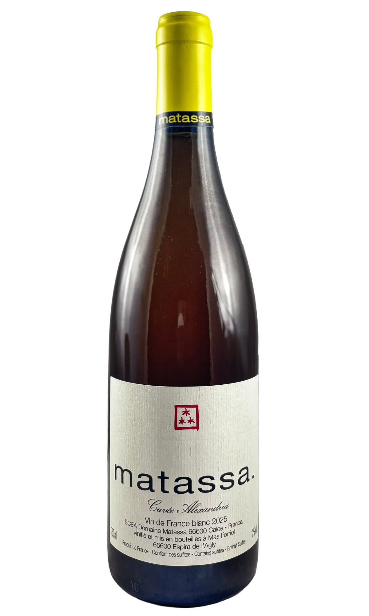 Bottle of Matassa, Vin de France Blanc Cuvee Alexandria, 2025 - White Wine - Flatiron Wines & Spirits - New York