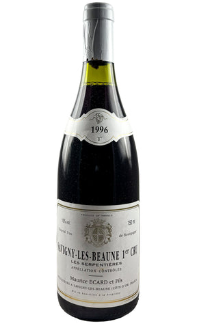 Bottle of Maurice Ecard, Savigny les Beaune 1er Cru Les Serpentieres, 1996 - Red Wine - Flatiron Wines & Spirits - New York