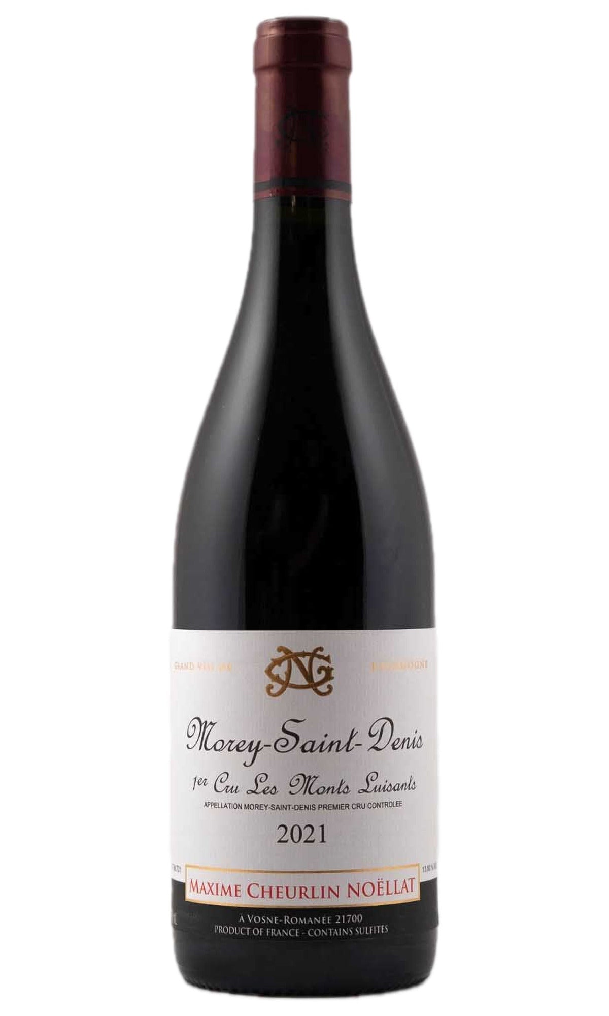 Bottle of Maxime Cheurlin Noellat, Morey Saint Denis 1er Cru "Les Monts Luisants", 2021 - Red Wine - Flatiron Wines & Spirits - New York