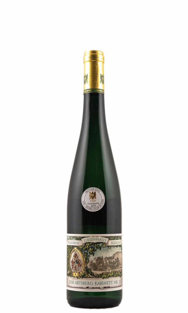 Bottle of Maximin Grunhaus (Carl von Schubert), Riesling Kabinett Abtsberg 25 (VDP Auction), 2018 - White Wine - Flatiron Wines & Spirits - New York