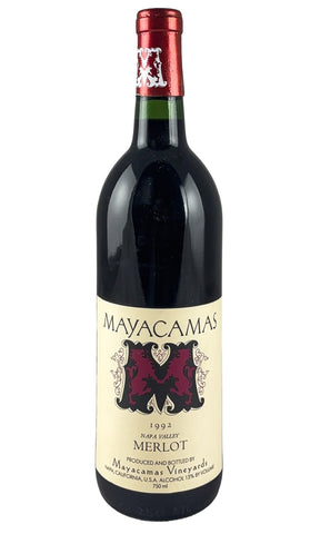 Bottle of Mayacamas Vineyards, Merlot, 1992 - Red Wine - Flatiron Wines & Spirits - New York