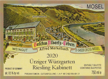 Bottle of Merkelbach, Urziger Wurzgarten Riesling Kabinett, 2024 (Pre-Arrival, ETA Late Fall 2026) - White Wine - Flatiron Wines & Spirits - New York