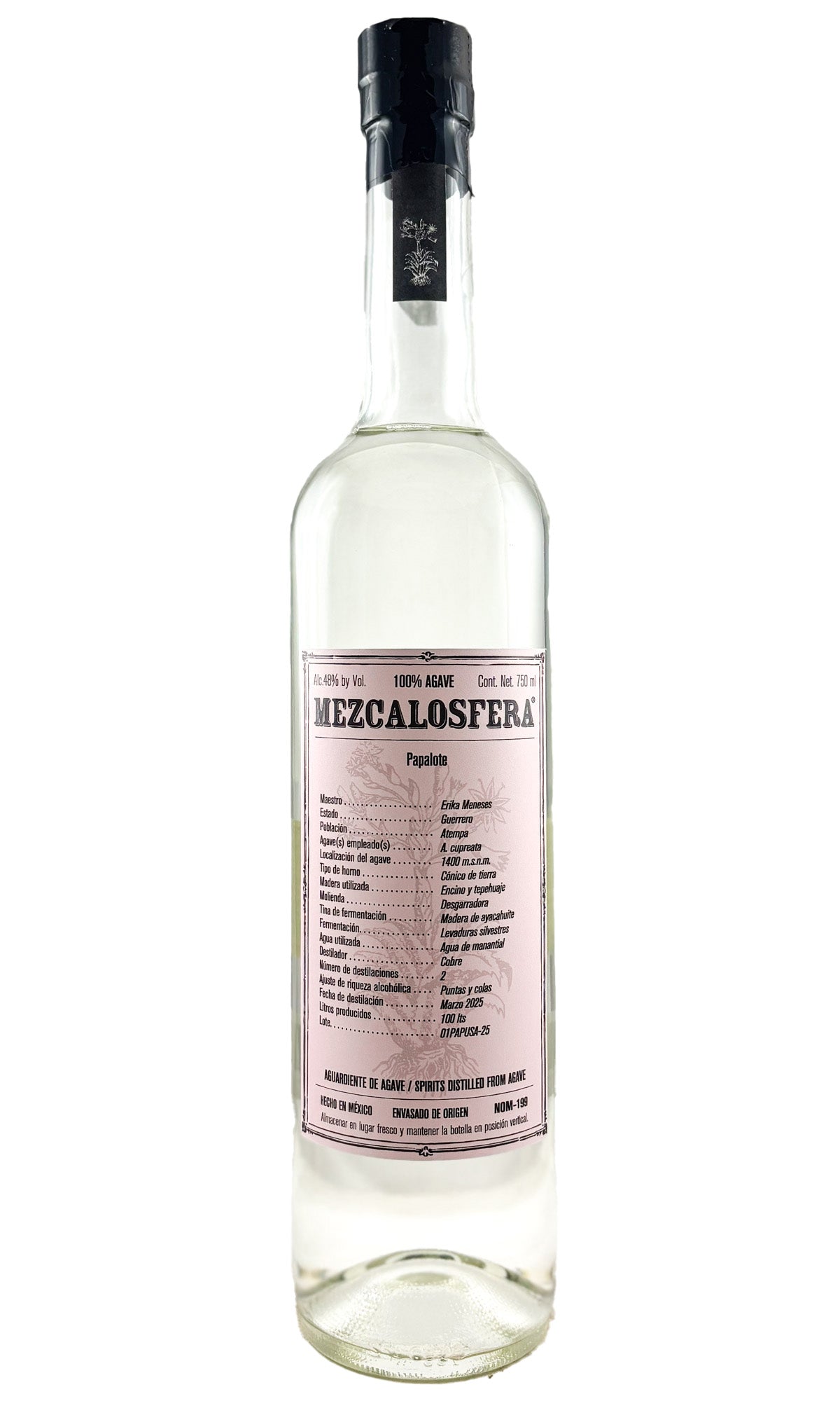 Bottle of Mezcalosfera, Mezcal Papalote Erika Meneses Oaxaca - Spirit - Flatiron Wines & Spirits - New York