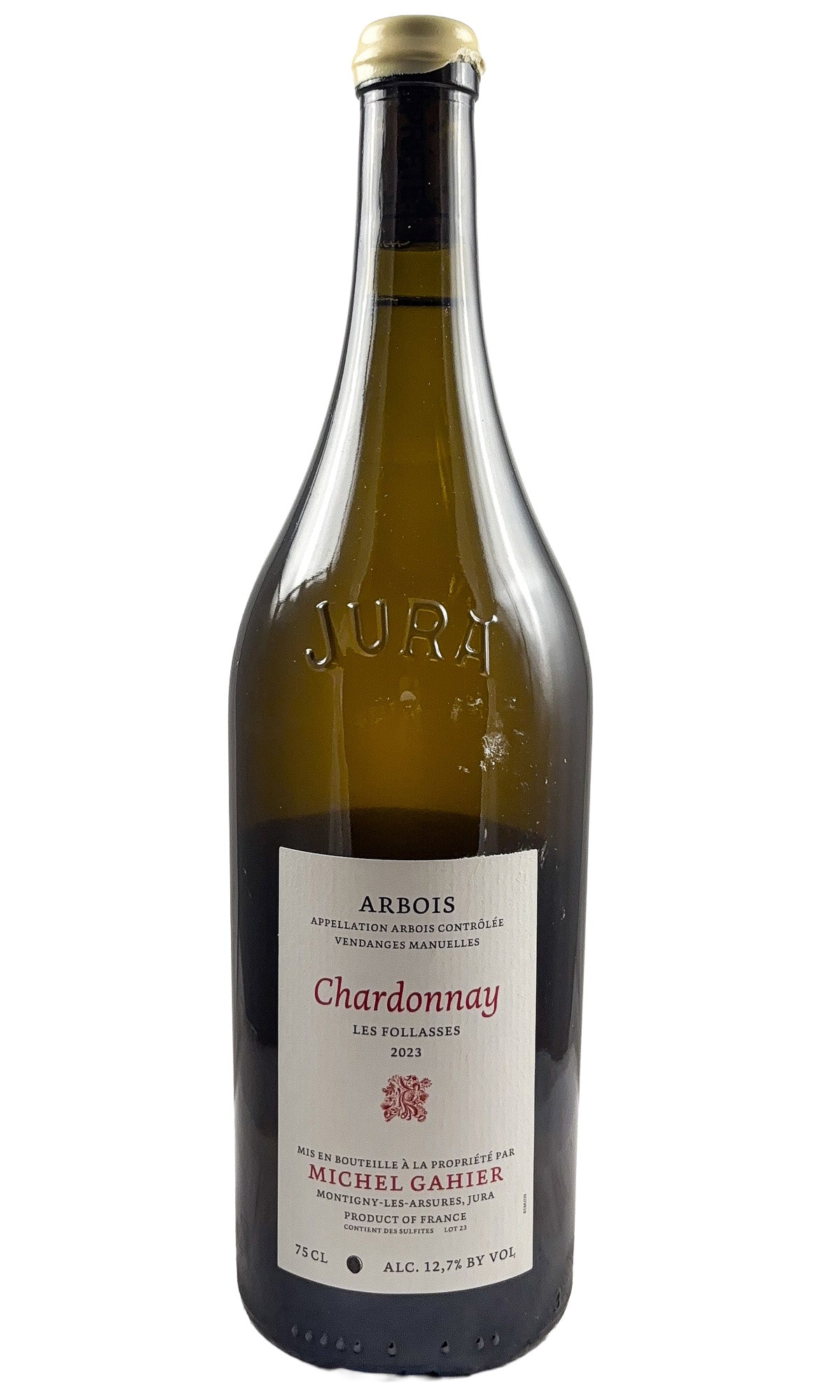 Bottle of Michel Gahier, Arbois Blanc Chardonnay Les Follasses, 2023 - White Wine - Flatiron Wines & Spirits - New York