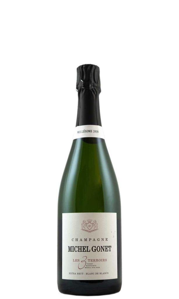 Bottle of Michel Gonet, Champagne Blanc de Blancs Les 3 Terroirs, 2018 - Sparkling Wine - Flatiron Wines & Spirits - New York
