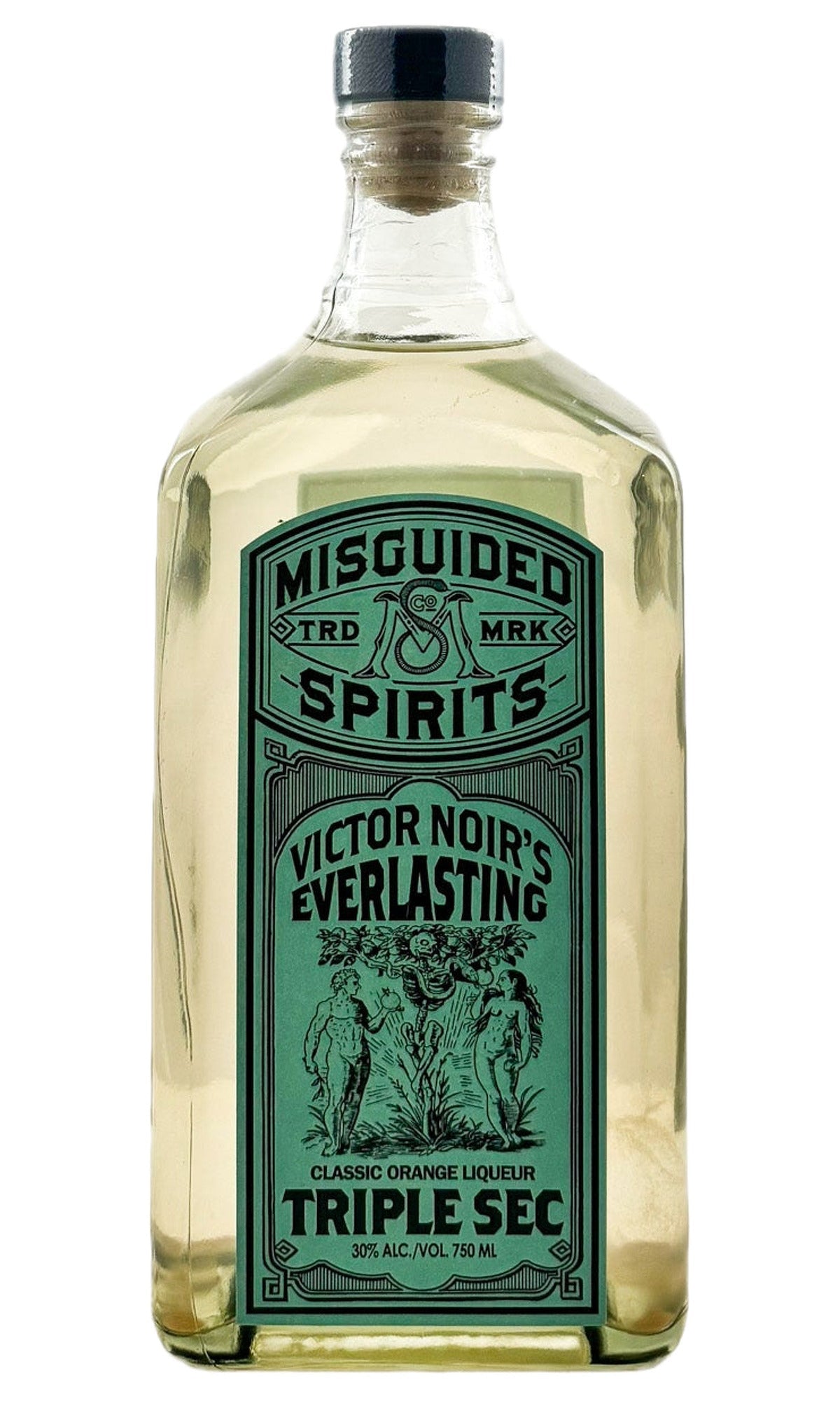 Bottle of Misguided Spirits, Victor Noir's Everlasting Triple Sec Classic Orange Liqueur, NV - Spirit - Flatiron Wines & Spirits - New York