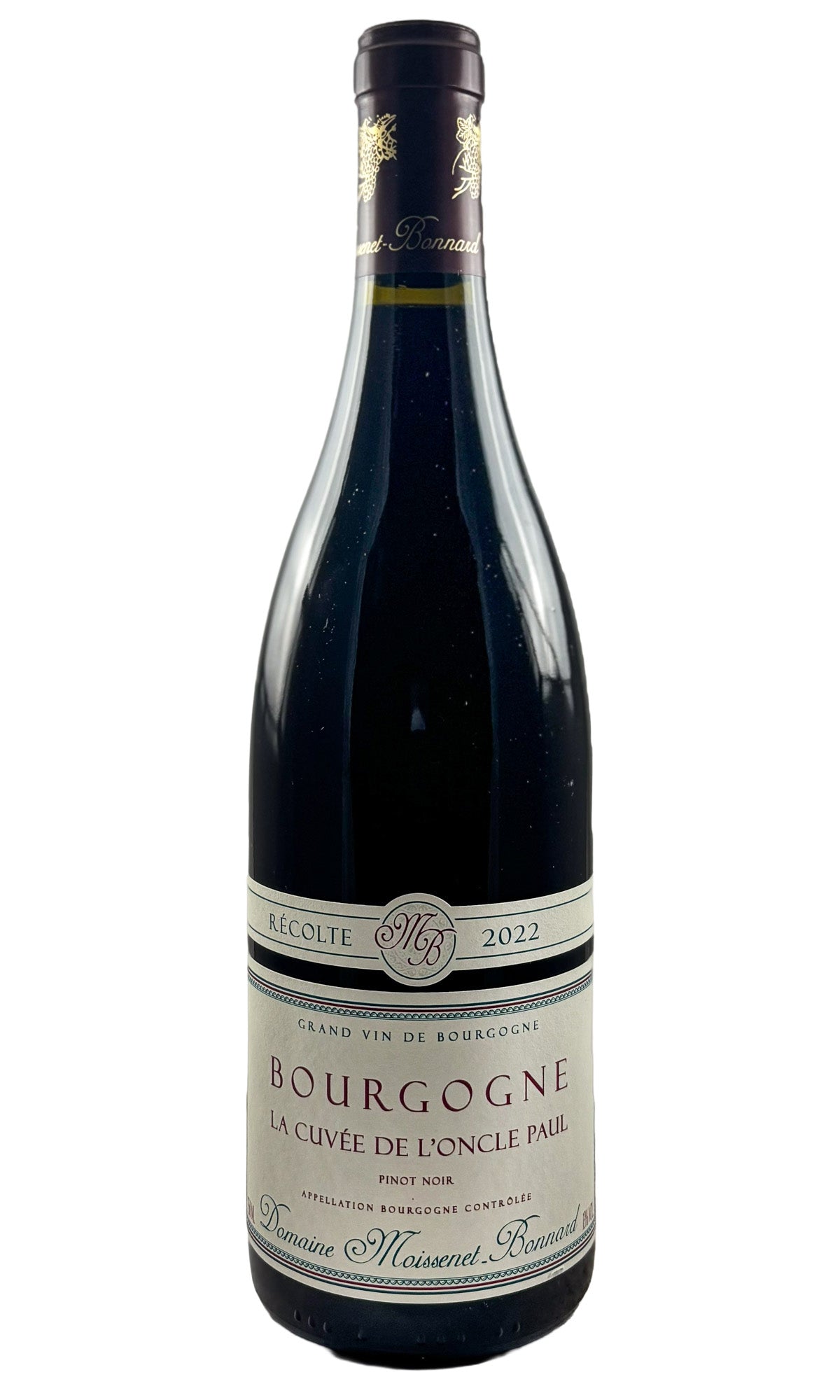 Bottle of Moissenet-Bonnard, Bourgogne Rouge Oncle Paul, 2022 - Red Wine - Flatiron Wines & Spirits - New York