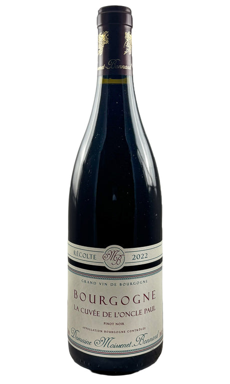 Bottle of Moissenet-Bonnard, Bourgogne Rouge Oncle Paul, 2022 - Red Wine - Flatiron Wines & Spirits - New York