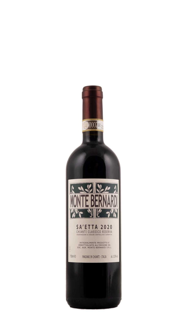 Bottle of Monte Bernardi, Chianti Classico Riserva Sa’etta, 2020 - Red Wine - Flatiron Wines & Spirits - New York