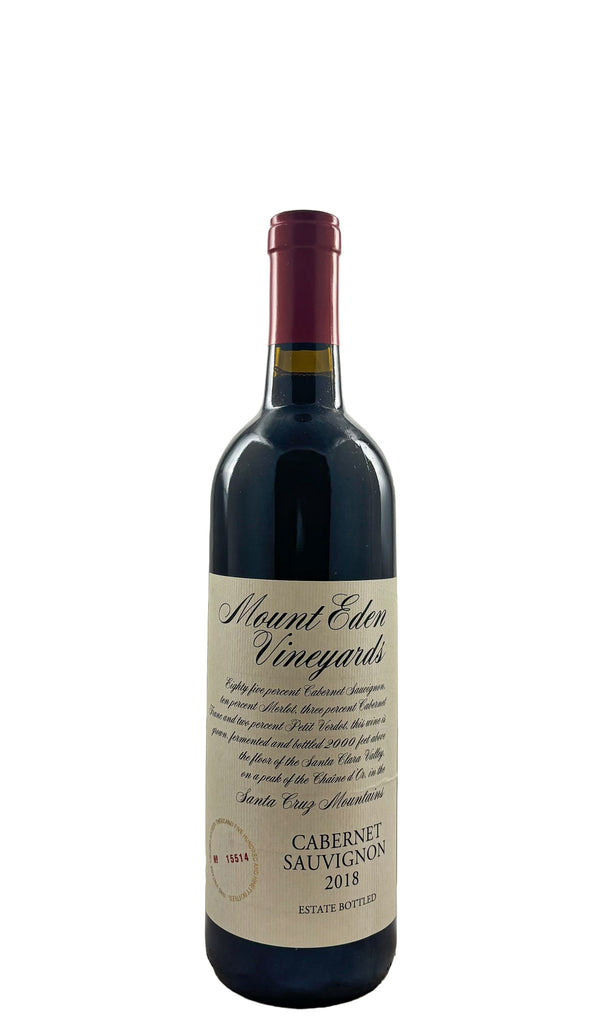 Bottle of Mount Eden Vineyards, Cabernet Sauvignon Estate Santa Cruz Mountains, 2018 - Red Wine - Flatiron Wines & Spirits - New York