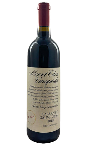 Bottle of Mount Eden Vineyards, Cabernet Sauvignon Estate Santa Cruz Mountains, 2018 - Red Wine - Flatiron Wines & Spirits - New York