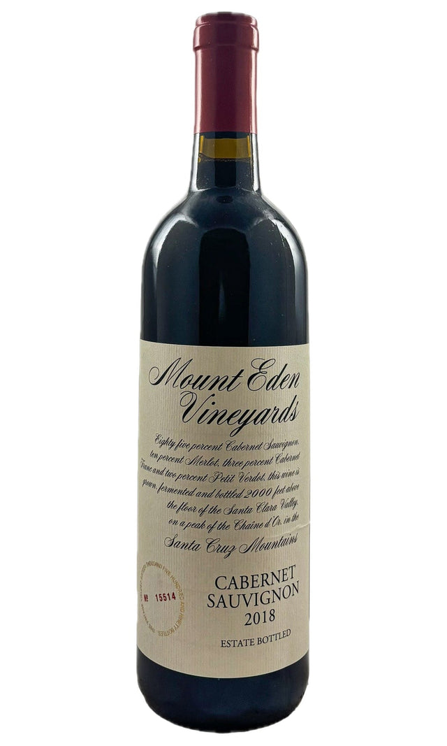 Bottle of Mount Eden Vineyards, Cabernet Sauvignon Estate Santa Cruz Mountains, 2018 - Red Wine - Flatiron Wines & Spirits - New York
