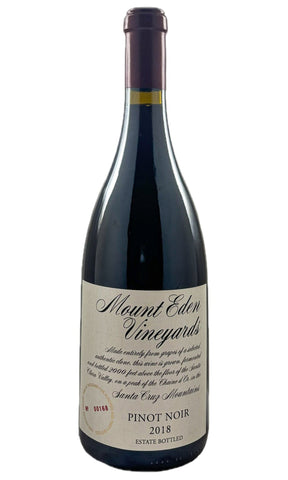 Bottle of Mount Eden Vineyards, Estate Pinot Noir Santa Cruz, 2018 - Red Wine - Flatiron Wines & Spirits - New York