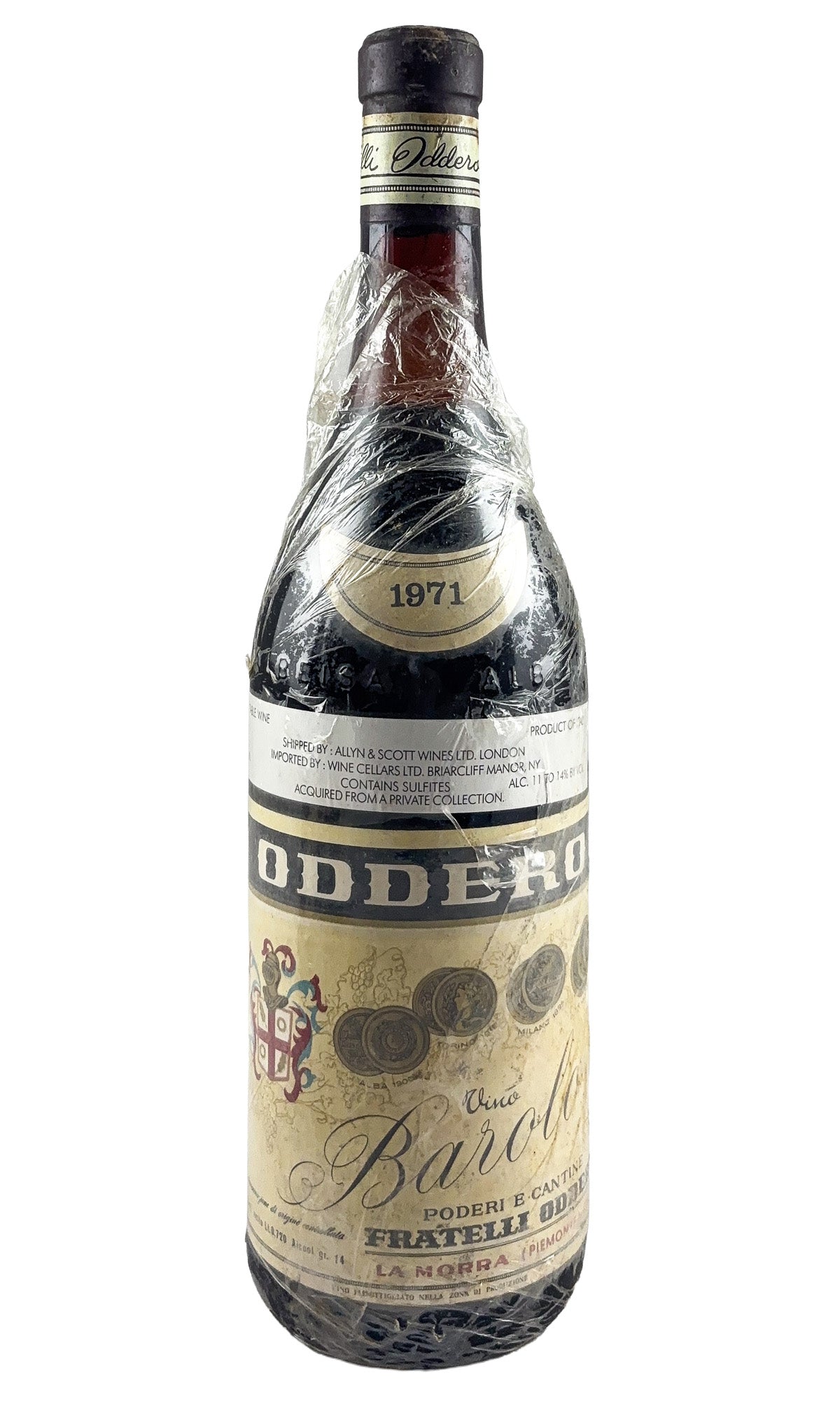Bottle of Oddero, Barolo, 1971 - Red Wine - Flatiron Wines & Spirits - New York