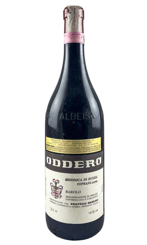 Bottle of Oddero, Barolo Mondoca di Bussia Soprana, 1990 (1.5L) - Red Wine - Flatiron Wines & Spirits - New York