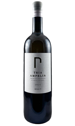 Bottle of Oeno P, Santorini Assyrtiko 'Tria Ampelia', 2024 - White Wine - Flatiron Wines & Spirits - New York