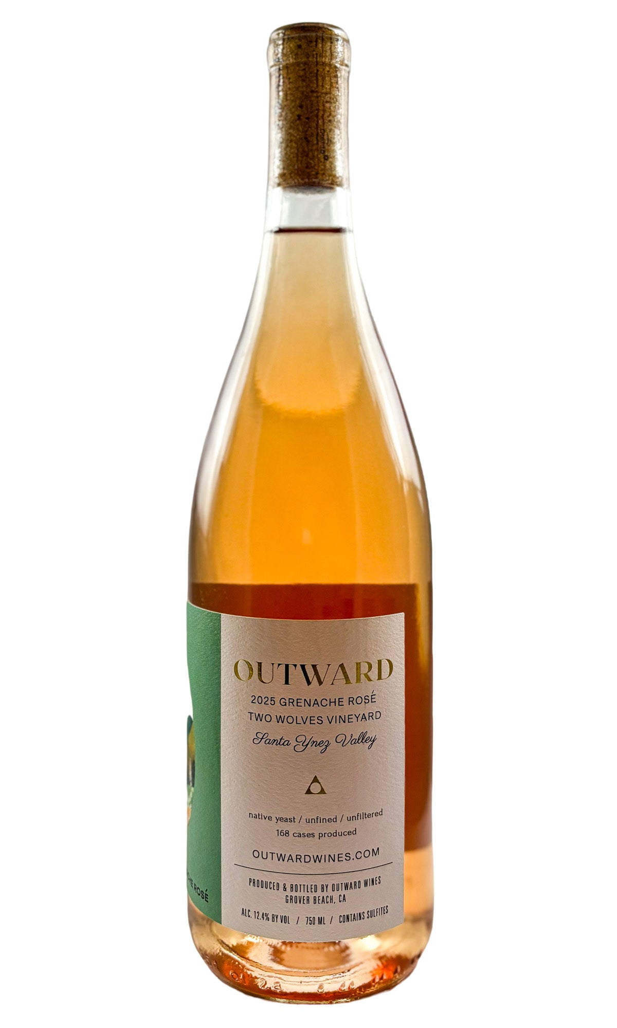 Bottle of Outward Wines, Grenache Rose Two Wolves Vineyard Santa Ynez Valley, 2025 - Rosé Wine - Flatiron Wines & Spirits - New York