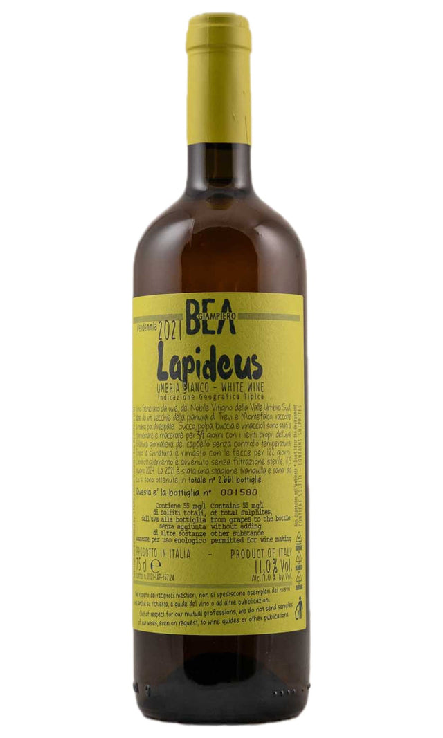 Bottle of Paolo Bea, Umbria Bianco "Lapideus", 2021 - White Wine - Flatiron Wines & Spirits - New York