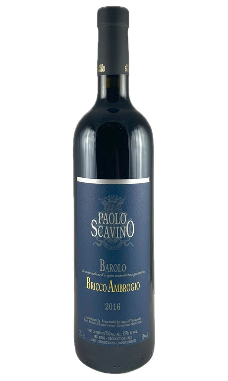 Bottle of Paolo Scavino, Barolo 'Bricco Ambrogio', 2016 - Red Wine - Flatiron Wines & Spirits - New York