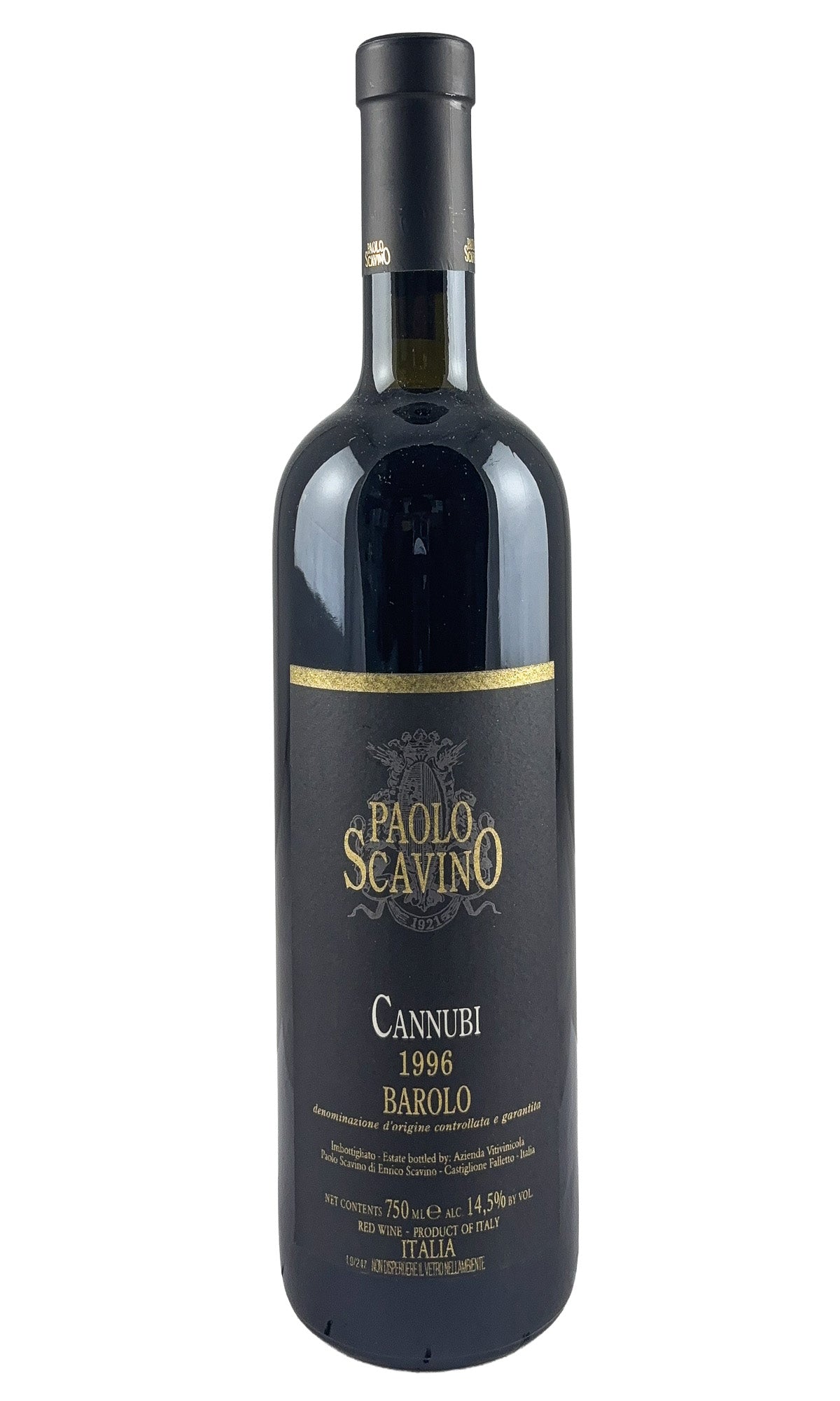 Bottle of Paolo Scavino, Barolo Cannubi, 1996 - Red Wine - Flatiron Wines & Spirits - New York