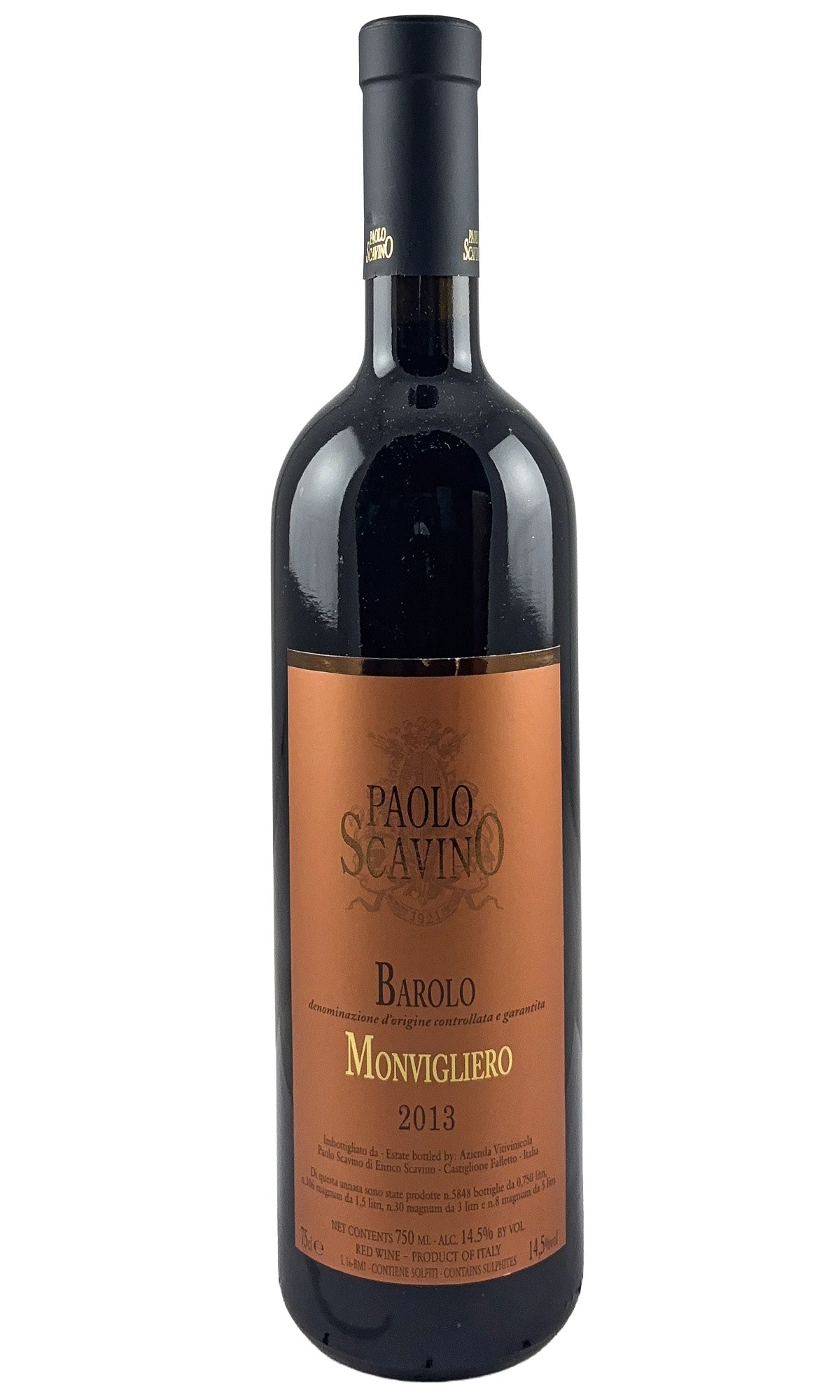 Bottle of Paolo Scavino, Barolo Monvigliero, 2013 - Red Wine - Flatiron Wines & Spirits - New York