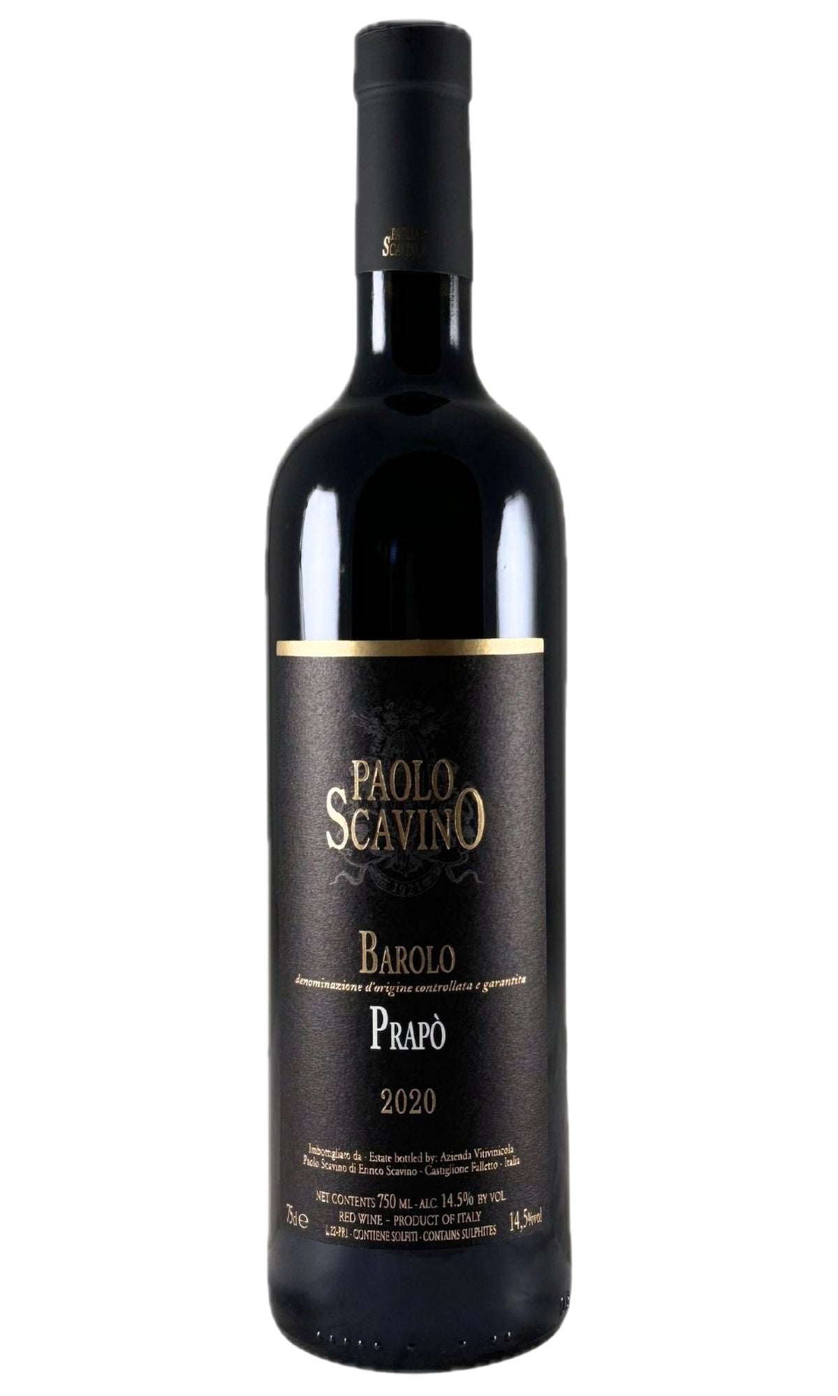 Bottle of Paolo Scavino, Barolo 'Prapo', 2020 - Red Wine - Flatiron Wines & Spirits - New York