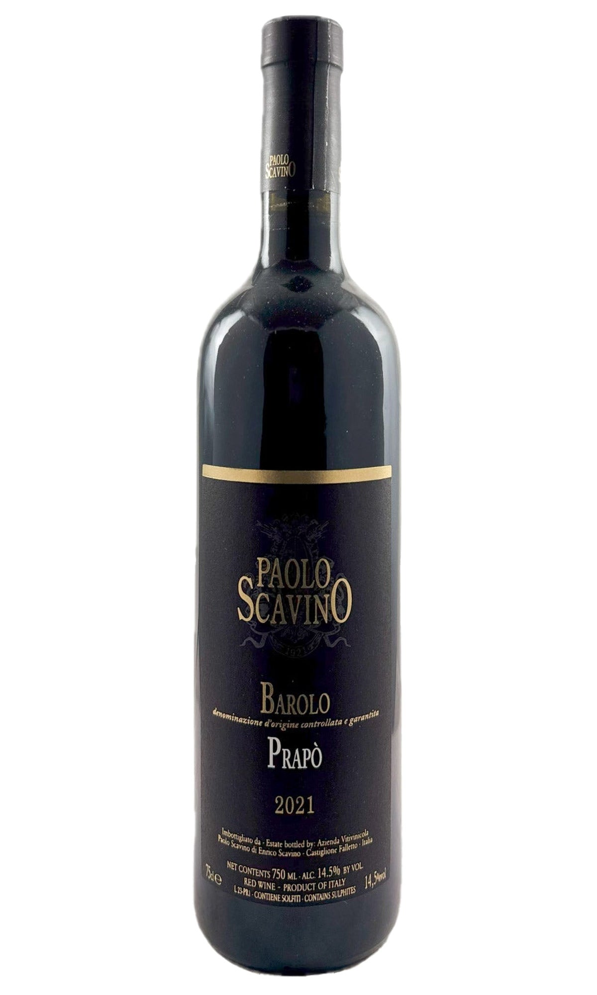 Bottle of Paolo Scavino, Barolo 'Prapo', 2021 - Red Wine - Flatiron Wines & Spirits - New York