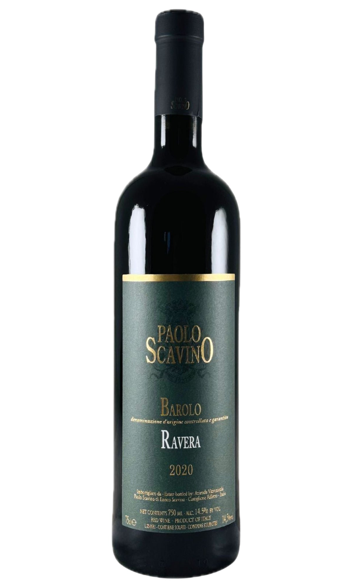 Bottle of Paolo Scavino, Barolo 'Ravera', 2020 - Red Wine - Flatiron Wines & Spirits - New York