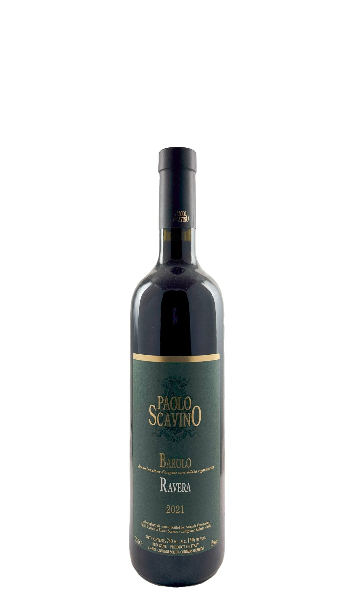 Bottle of Paolo Scavino, Barolo 'Ravera', 2021 - Red Wine - Flatiron Wines & Spirits - New York