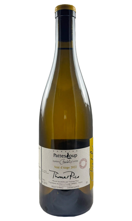 Bottle of Pattes Loup (Thomas Pico), Chablis Vent d’Ange mise tardive, 2022 - White Wine - Flatiron Wines & Spirits - New York