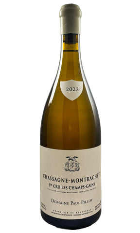 Bottle of Paul Pillot, Chassagne-Montrachet 1er Cru Blanc "Les Champs Gains", 2023 - White Wine - Flatiron Wines & Spirits - New York